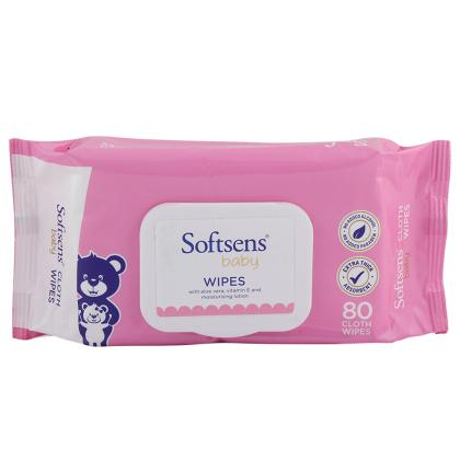 Softsens Baby Cloth Wipes 80 pcs